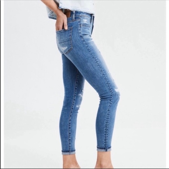 AMERICAN EAGLE Hi-Rise Jegging Crop Jeans - Picture 9 of 10